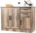 Natural 2-Door Cabinet with 2 Drawers Buffet Server G845386