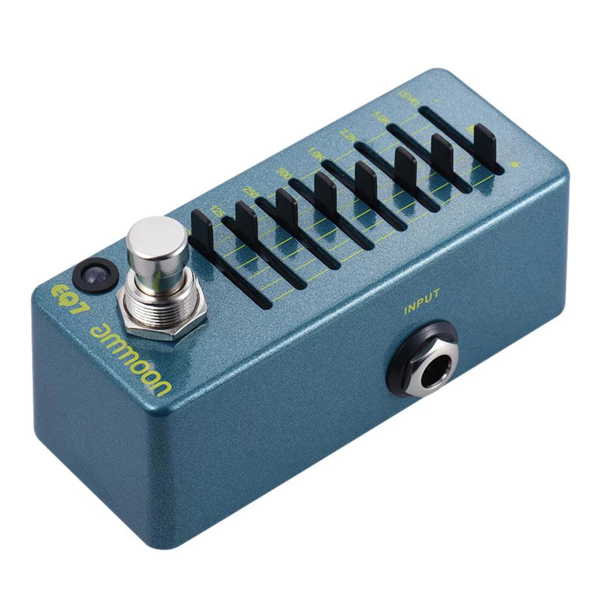 7-Band EQ Mini Guitar Equalizer Effect Pedal Aluminum Alloy Body Y348