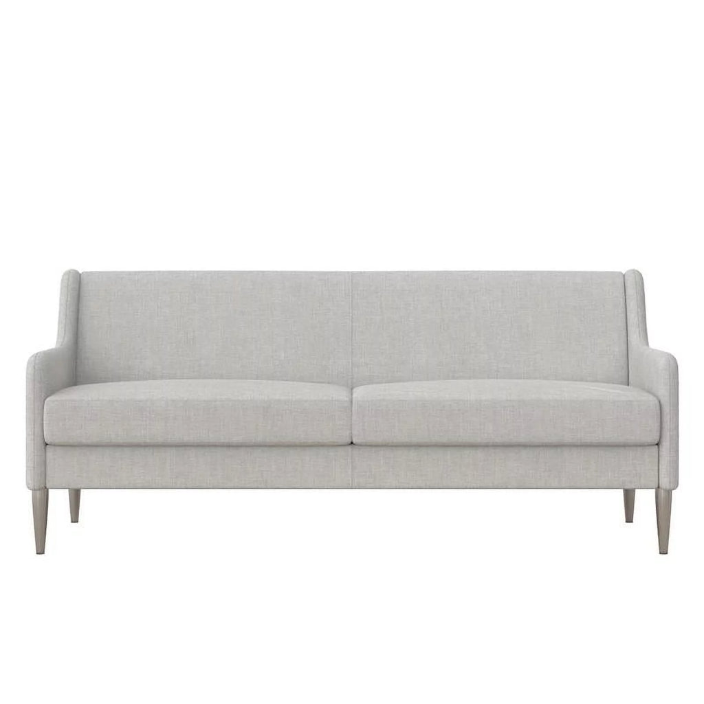 Light Gray Linen Sofa with Steel Legs L3043