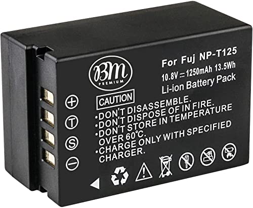 2 Pack NP-T125 Batteries and Dual Bay Battery Charger Z4918