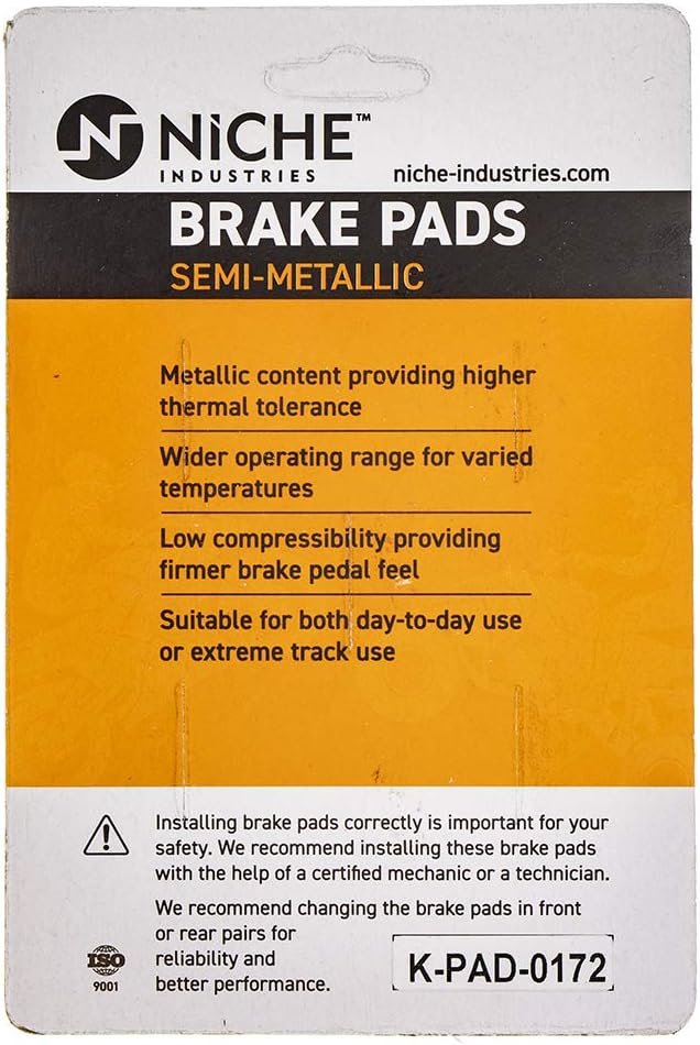 Front Semi-Metallic Brake Pad Set 4 Pack L1768