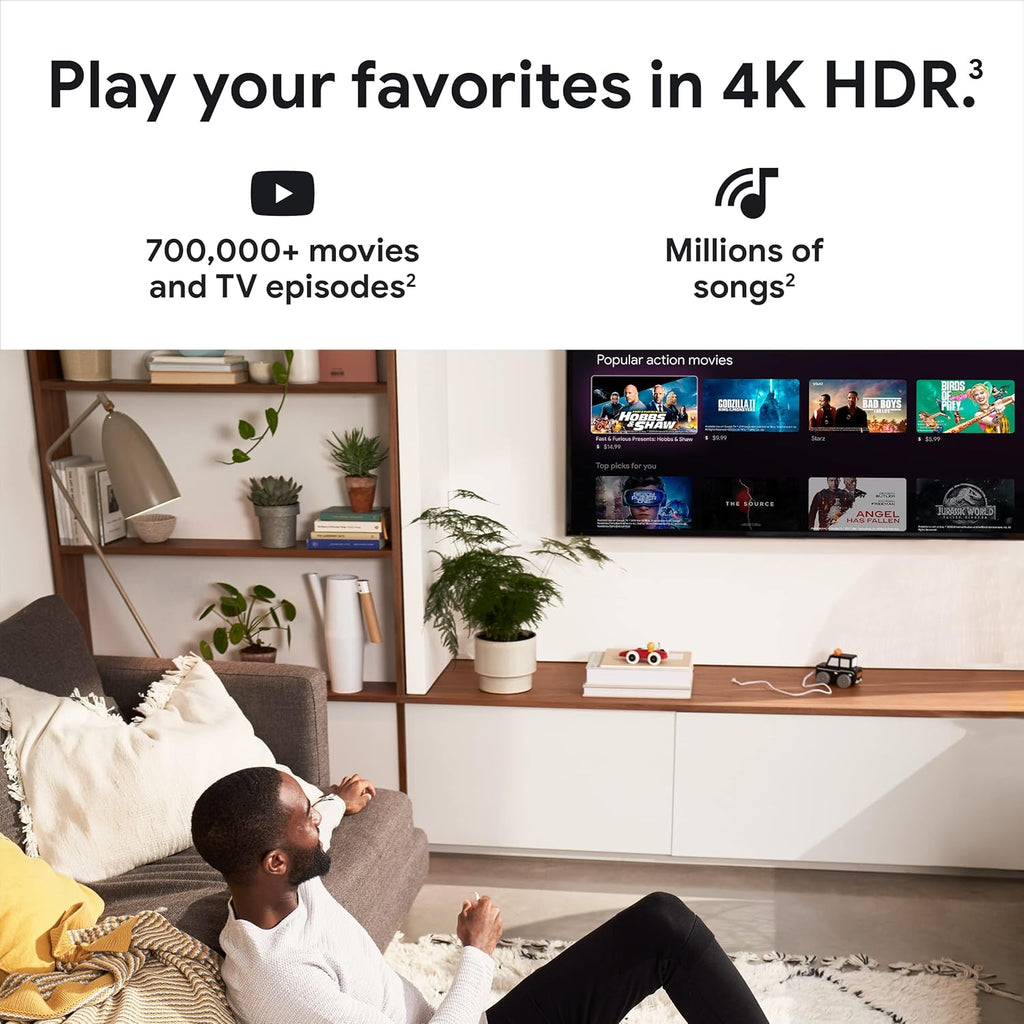 Chromecast with Google TV 4K Streaming Stick Snow C346357