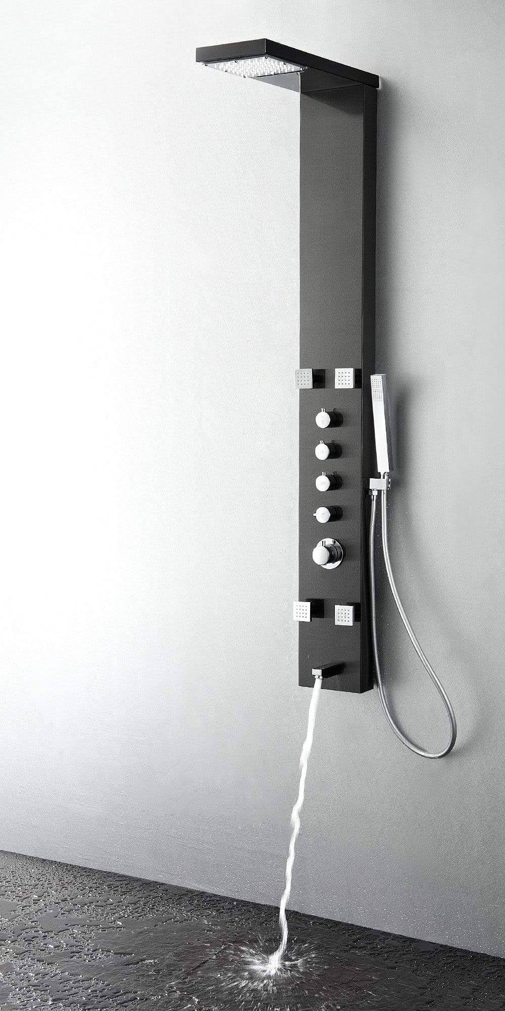 Stainless Steel Thermostatic Shower Massage Panel M636
