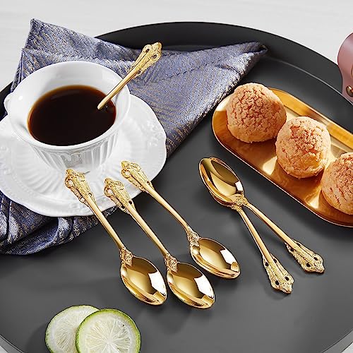 6 Pieces 5.1-Inch Stainless Steel Espresso Spoons Set A8103