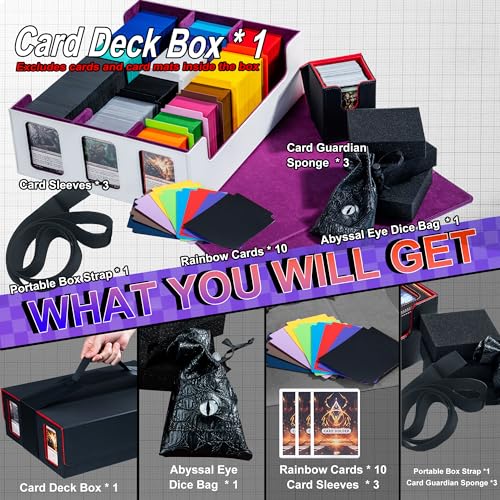 Black Trading Card Storage Case with Magnet Closure O62583