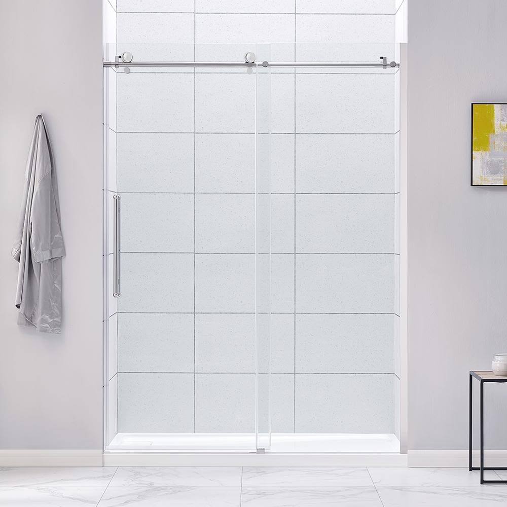 Chrome Frameless Sliding Shower Door C7288