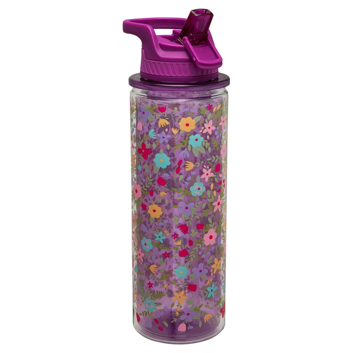 3-Pack 32 oz Double-Wall Insulation Water Bottle with Carry Loop Q994931