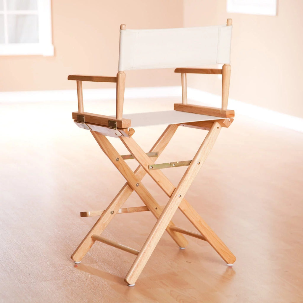 24" Director's Chair White Frame-White Canvas K65003