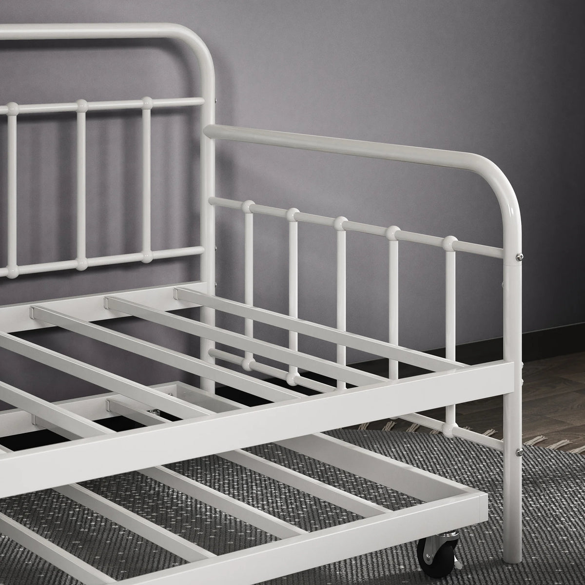 Metal Daybed with Trundle Q188