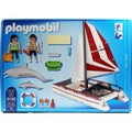Catamaran with Dolphins R64415