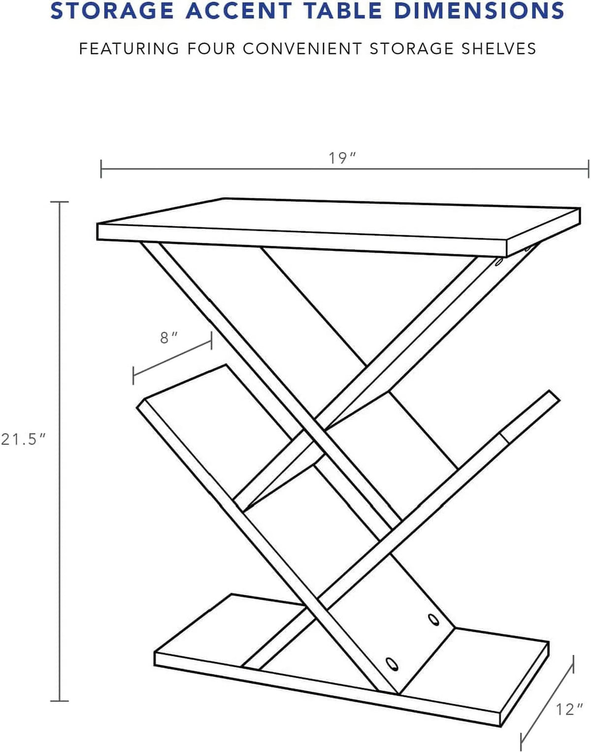 Black Storage Side Table N417511