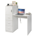 White Office Desk with 3 Storage Drawers J782779