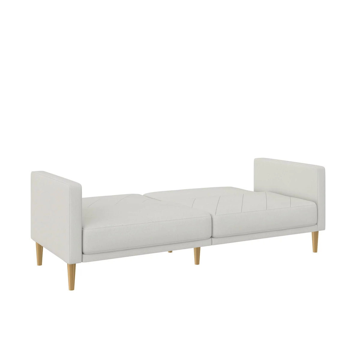 Light Gray Linen Futon Sofa Bed W92138