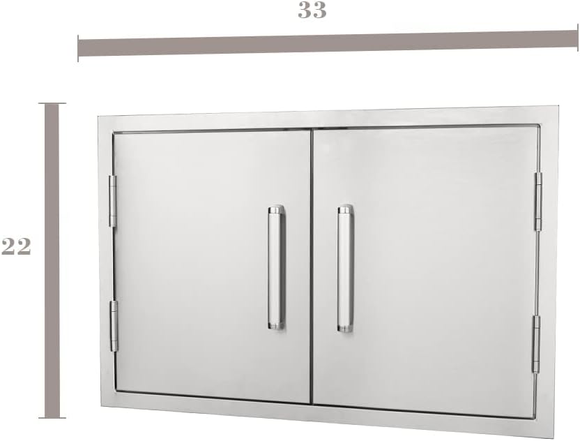 304 Stainless Steel Single Gas Grill Door X72650