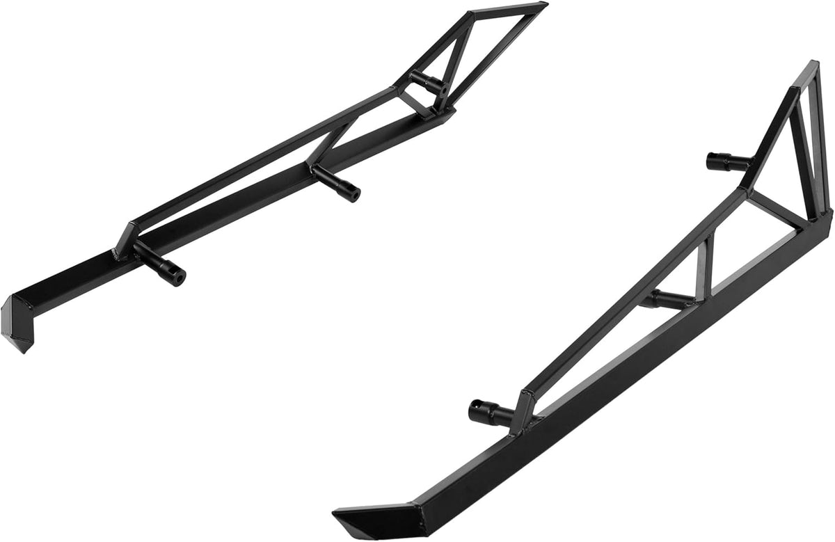 Black Square Steel Tubing Rock Sliders F6712