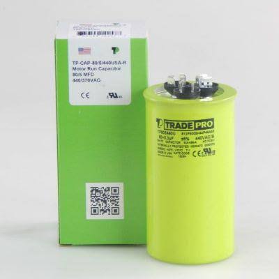80/5 MFD 440/370V Rnd Capacitor O750