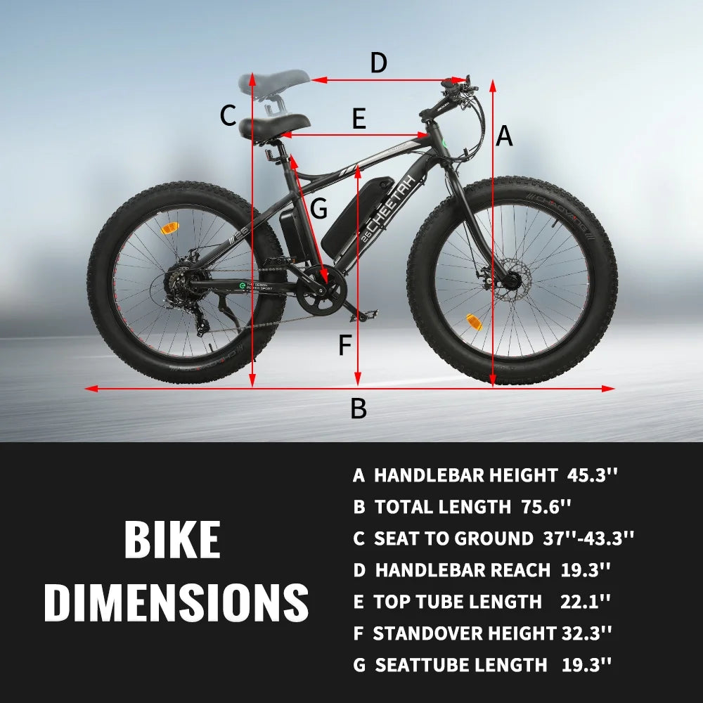 26 In. Fat Tire Electric Bicycle M691