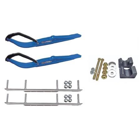 Blue Snowmobile Skis with 7.5 inch Shaper Bars P4805
