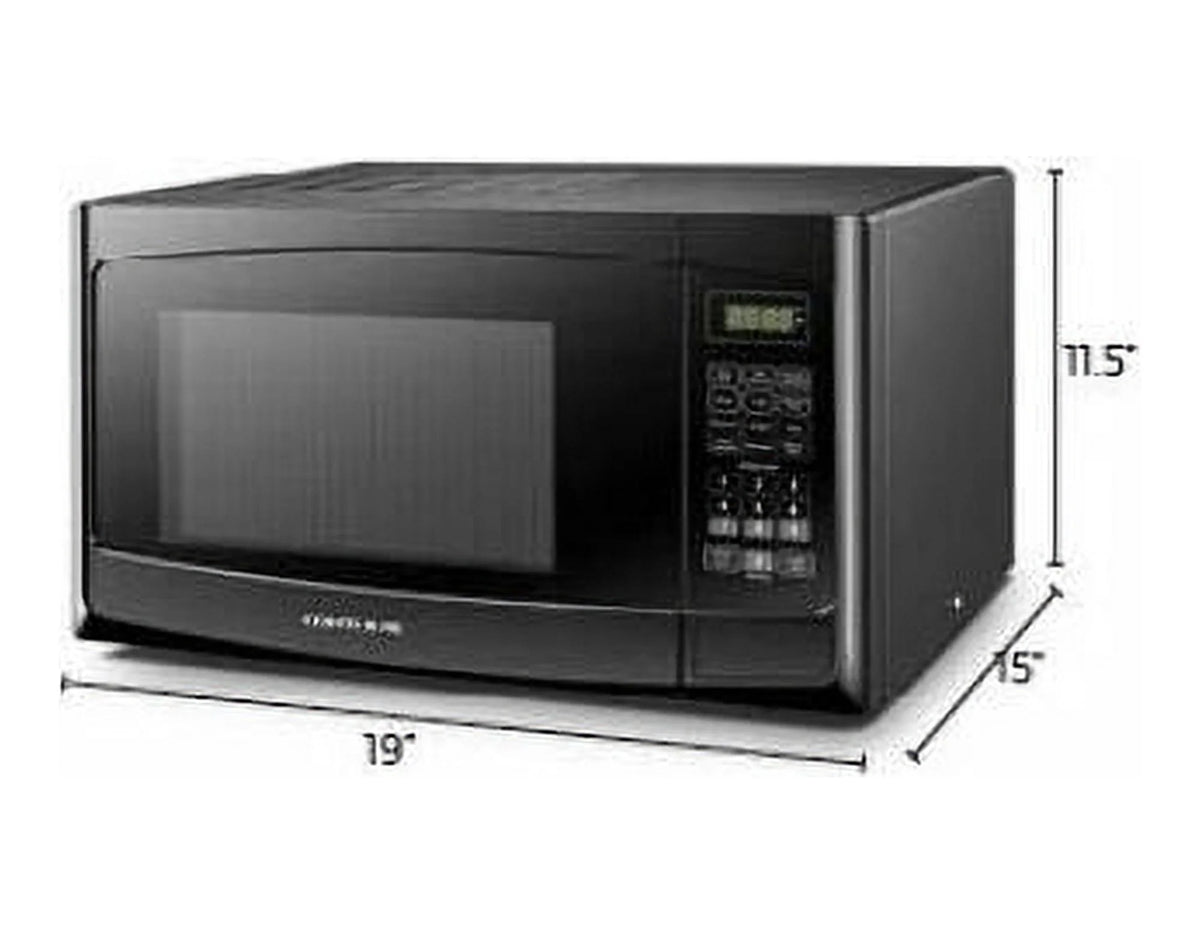 Built-In Microwave Oven with Trim Kit Black 0.9 Cuft M275