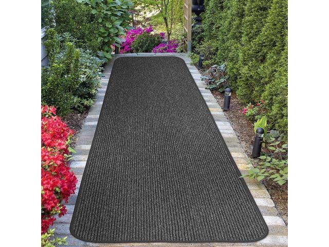 Charcoal Black 3' x 25' Skid-Resistant Carpet Runner A897