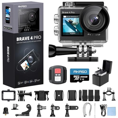 4K30 Action Camera with 256GB MicroSD U3 Card S12773
