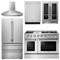 48 Propane Gas Range, Range Hood, Refrigerator, Dishwasher, Wine Cooler W134