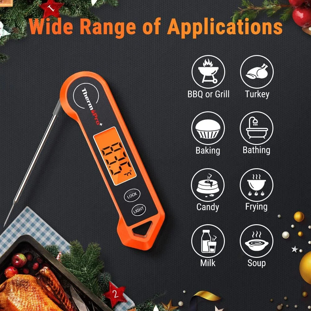 Waterproof Digital Meat Thermometer with Backlit and Motion Sensing Q8813