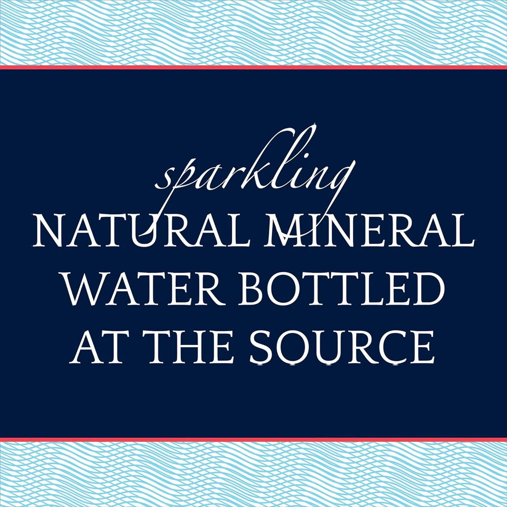Sparkling Natural Mineral Water, 8.45 fl oz. Glass Bottle, 24 Count C266