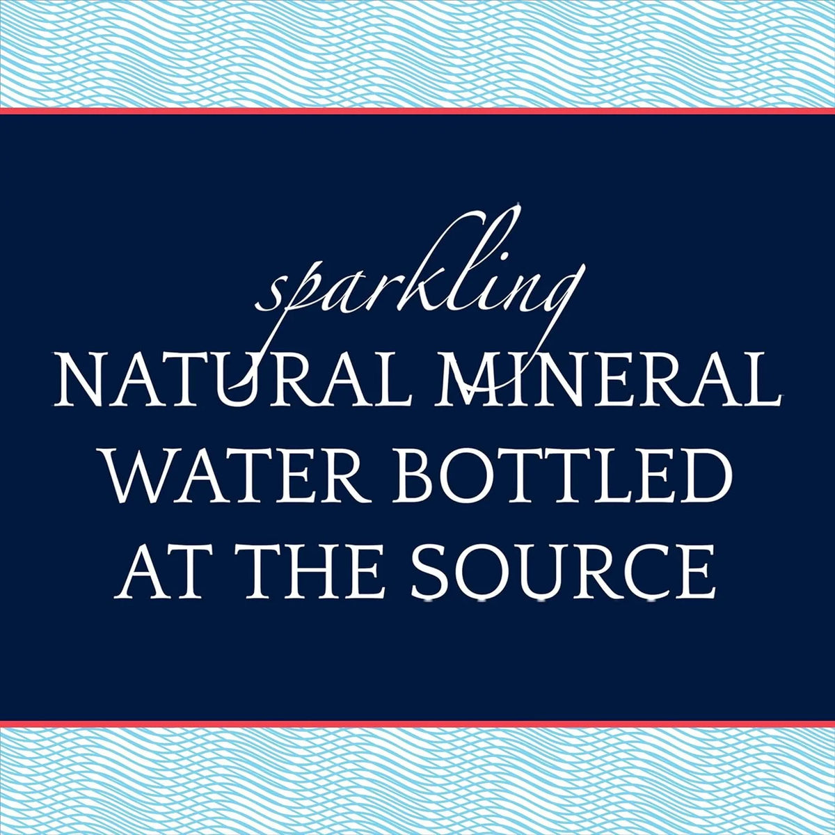 Sparkling Natural Mineral Water, 8.45 fl oz. Glass Bottle, 24 Count C266