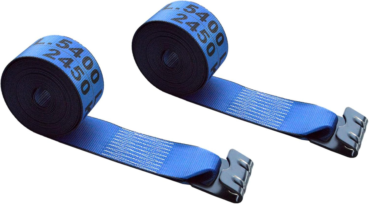 4 x 30' Heavy Duty Tie-Down Winch Strap with Flat Hooks, 10 Pack M7967