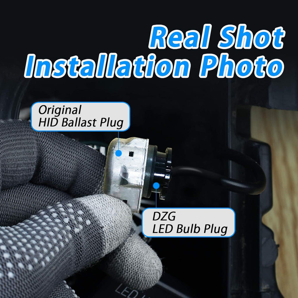 D4S D4R LED Headlight Bulb 35W 8400LM 6000K White, 1 Pair Pack of 2 U13972