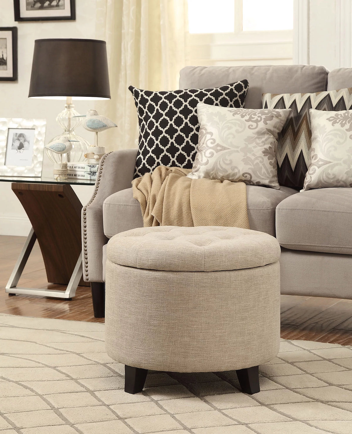 Round Ottoman O8733
