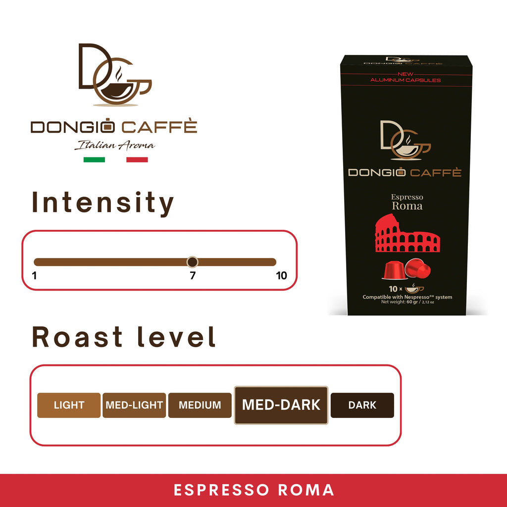 Espresso Capsules Med-Dark Roast Coffee Pods, 40 Ct Q2552