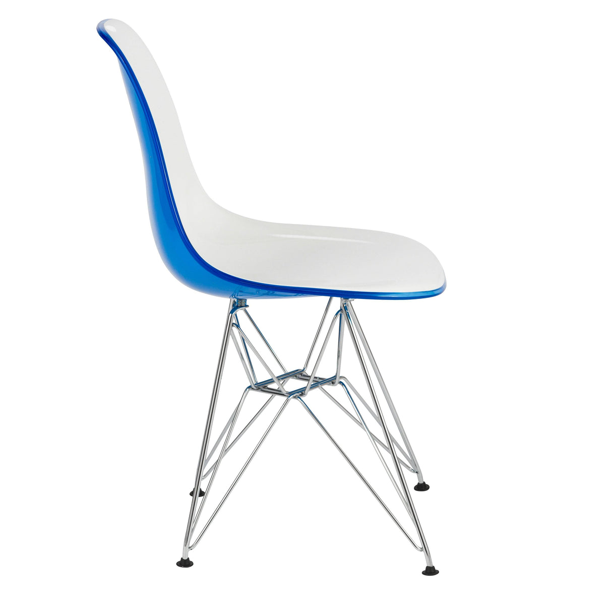 White Blue Dining Chair Q413