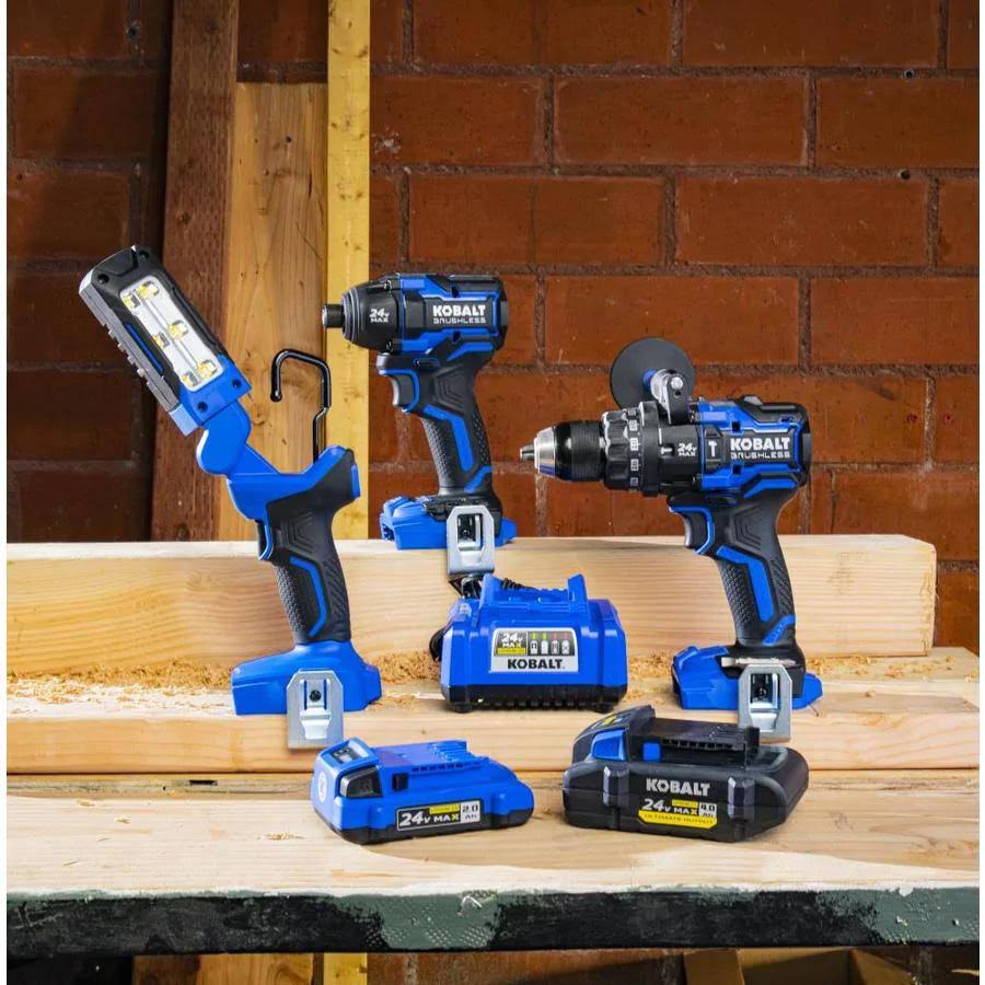 3-Tool 24-Volt Max Brushless Power Tool Combo Kit with Hard Case W5154
