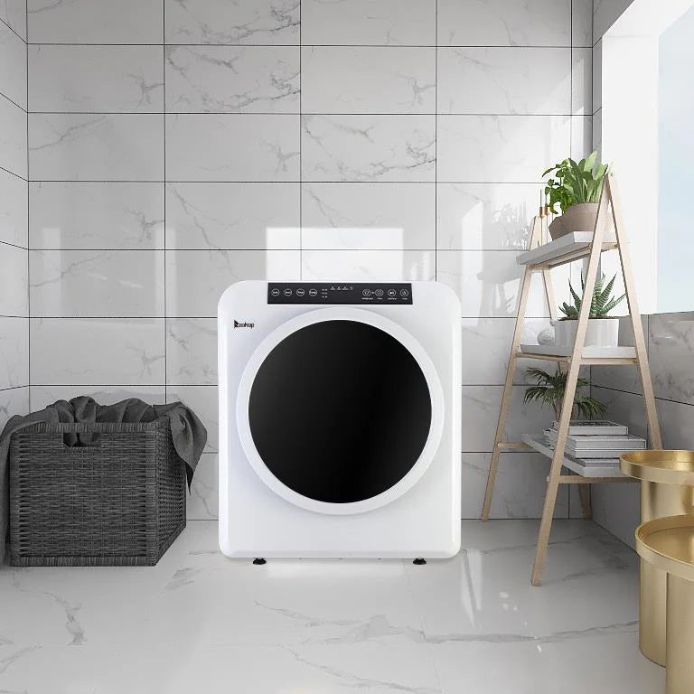 White 13lbs Capacity Stainless Steel Electric Clothes Dryer A414696