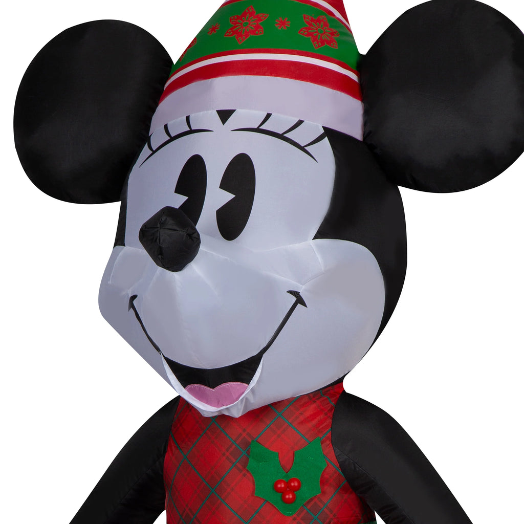 5 Foot Nordic Winter Christmas Minnie Mouse Inflatables H935