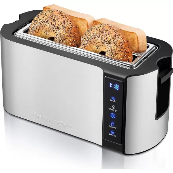 Long Slot 4 Slice Stainless Steel Toaster T325123