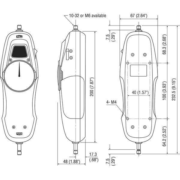 Mechanical Force Gauge, 20 N Capacity R971946