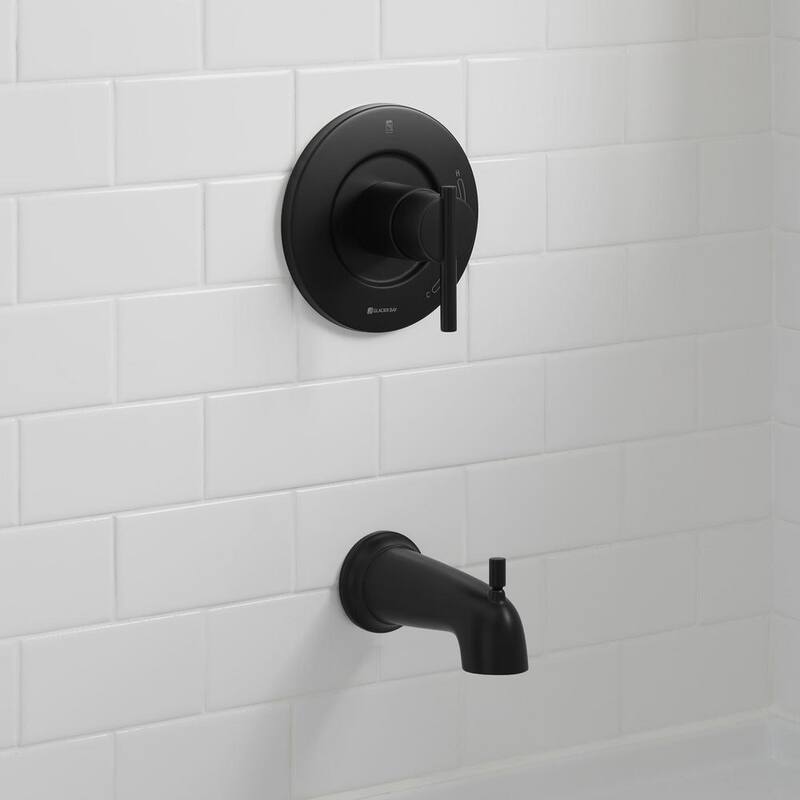 Single-Handle 1-Spray Tub and Shower Faucet 1.8 GPM Matte Black M285285