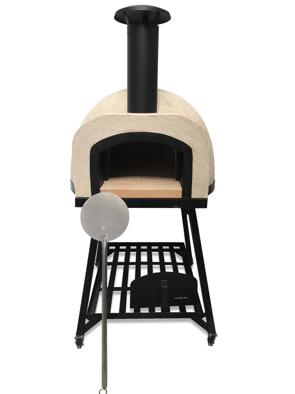 Outdoor Wood Fired Pizza Oven with Black Flue M29107