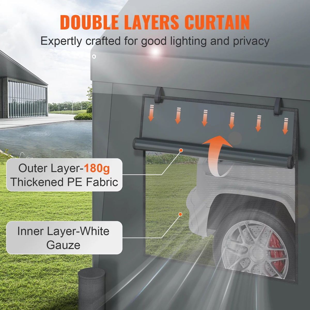 12x20ft 8 Legs Carport U126