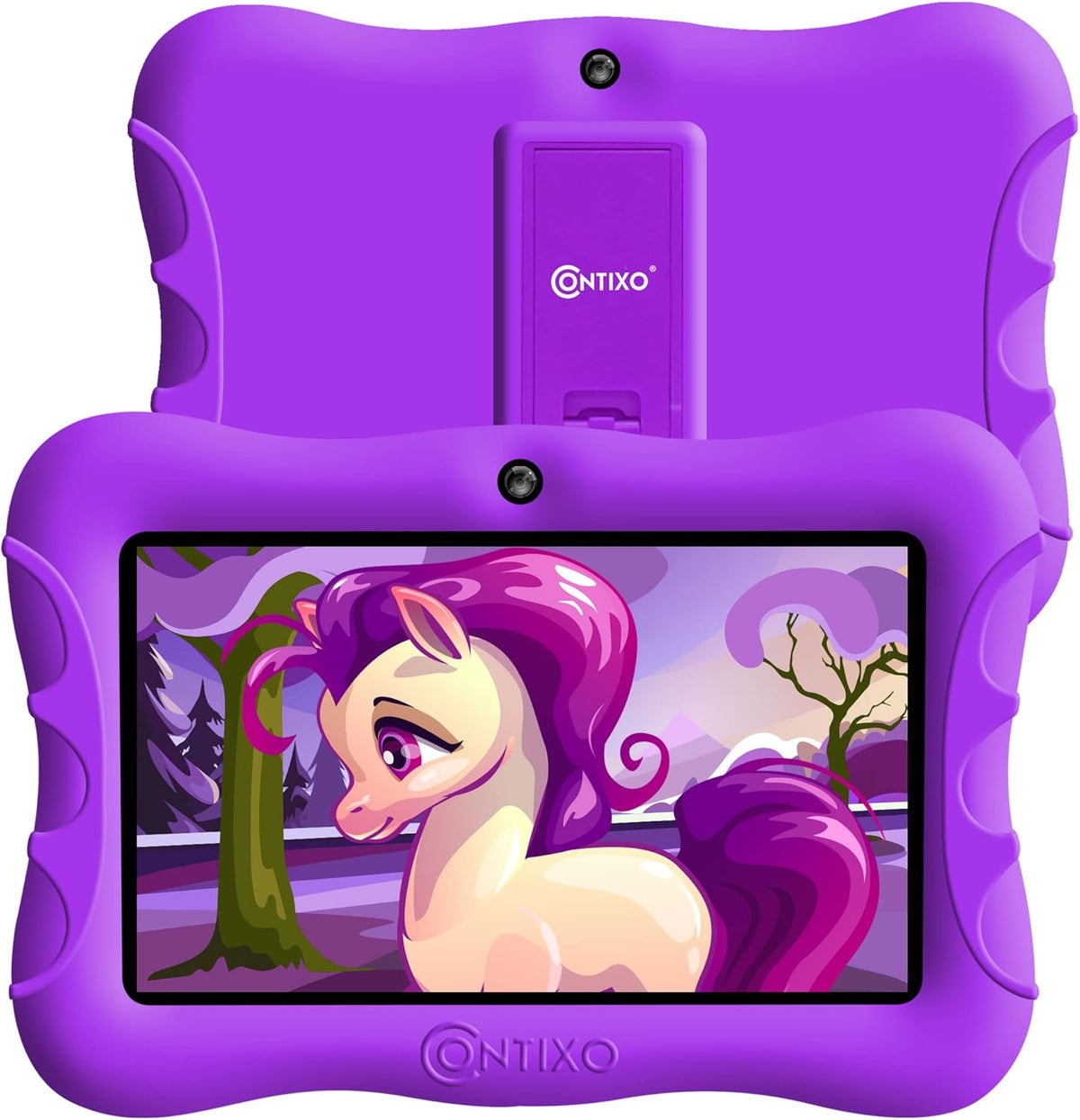 7-inch HD Toddler Tablet with Camera, Parental Control, 32GB, WiFi, Kid-Proof Case, DkBlue Pack of 2 S798880