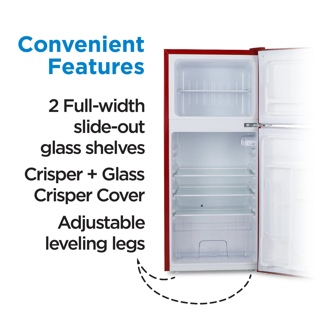 Freestanding Mini Fridge with Freezer K8634