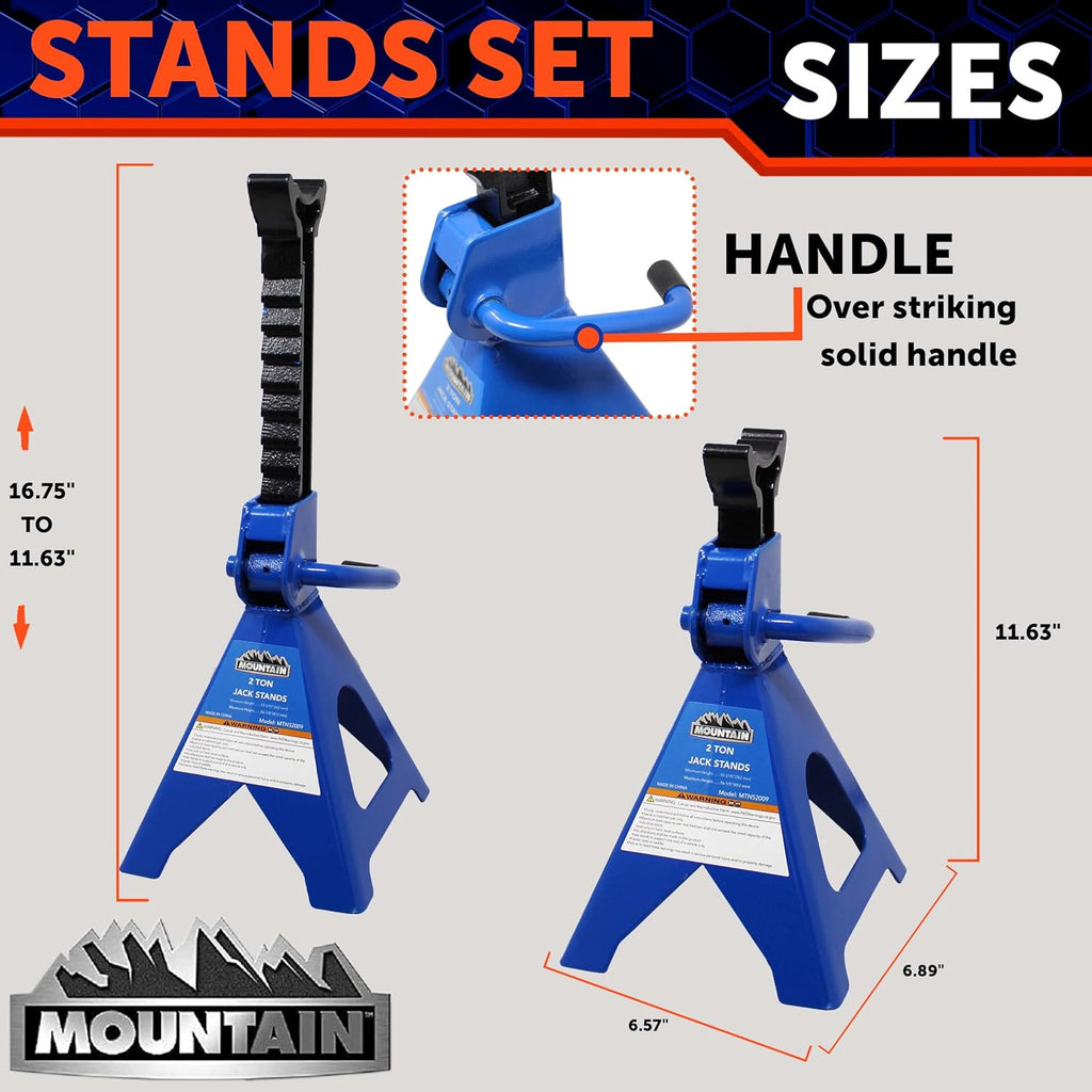 3 Ton Steel Jack Stands Pair K381604