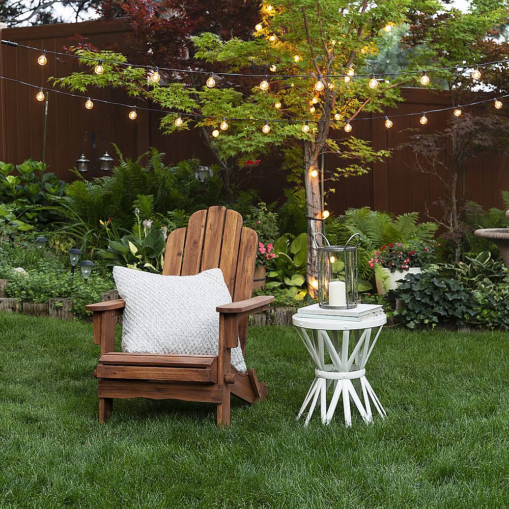 Brown Acacia Wood Adirondack Chair V185