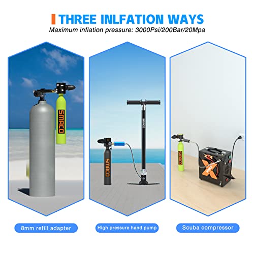 Double Scuba Tank with 0.5L Capacity T66993