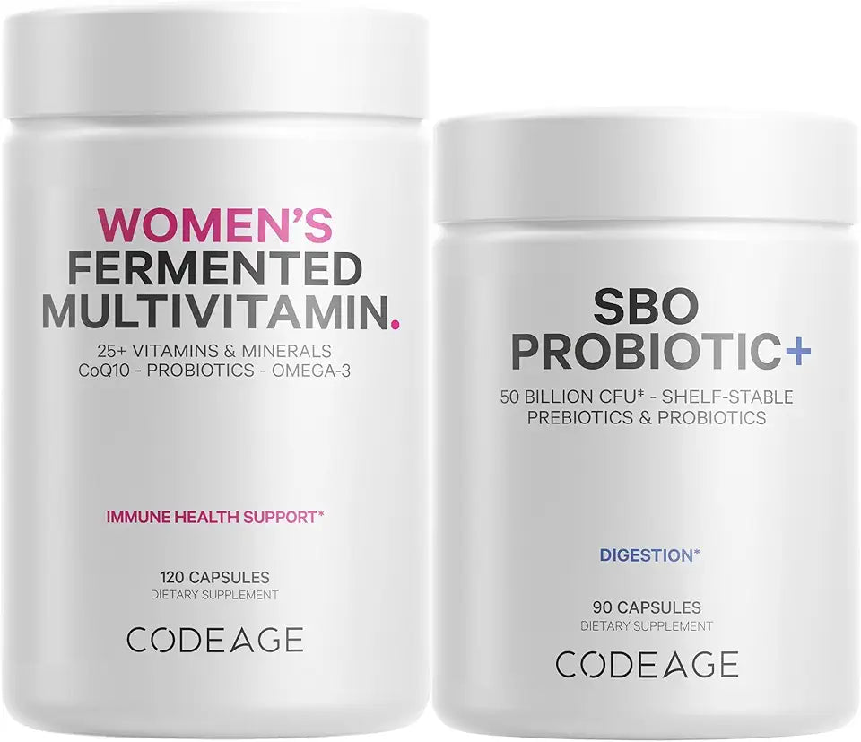 Daily Immune System Support Multivitamin for Women + Probiotics Bundle X298131