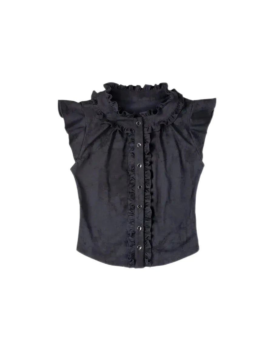 Ruffle Shirts Skirt Set X5826