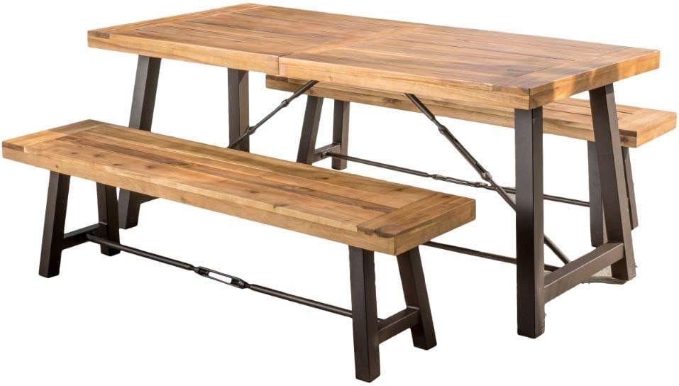 Acacia Wood 3 Pcs Dining Set C3137